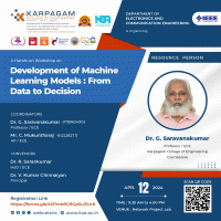 A Hands-on Workshop on Development of Machine Learning Models: From Data to Decision Workshop Poster